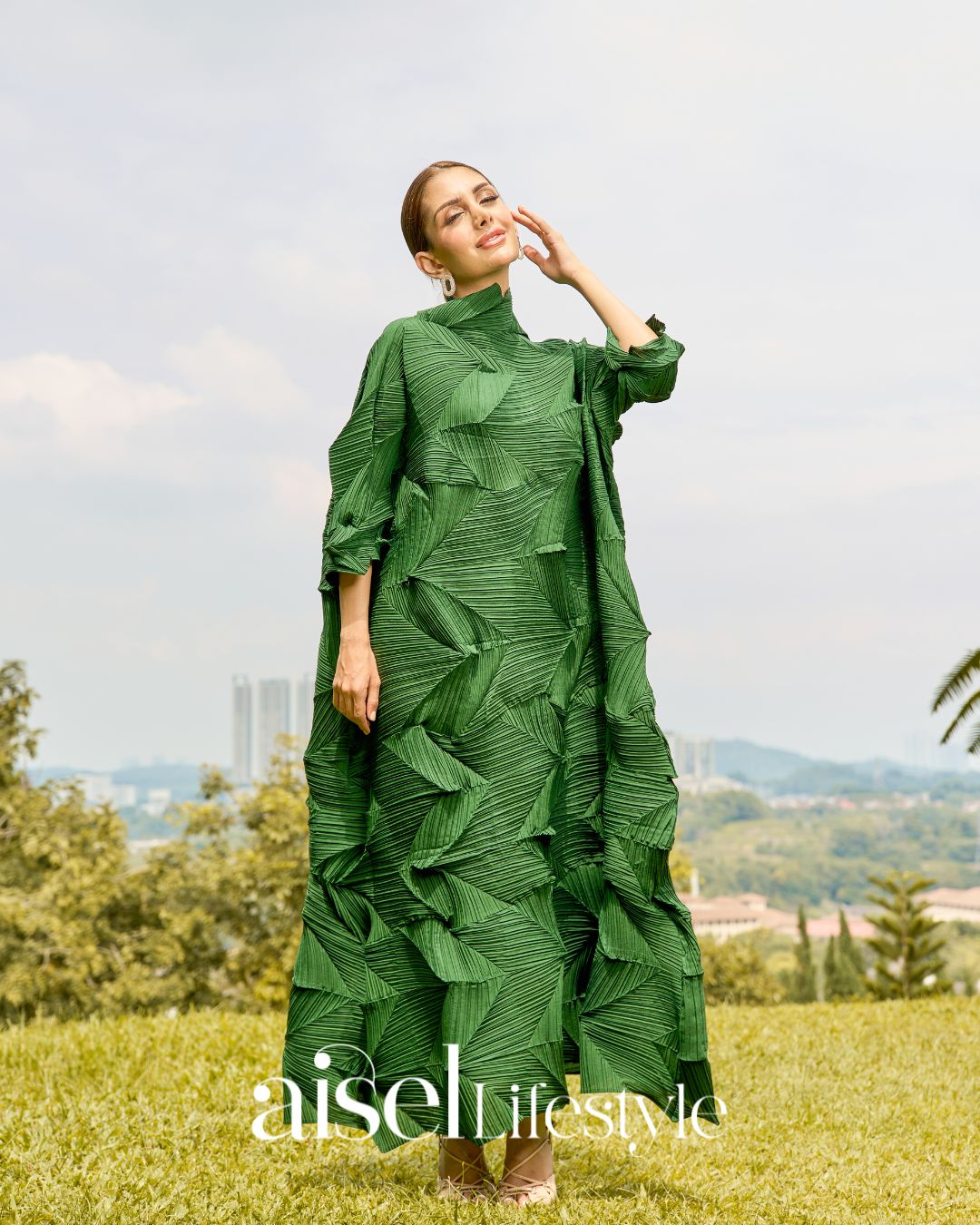 Diamond Dress - Forest Green